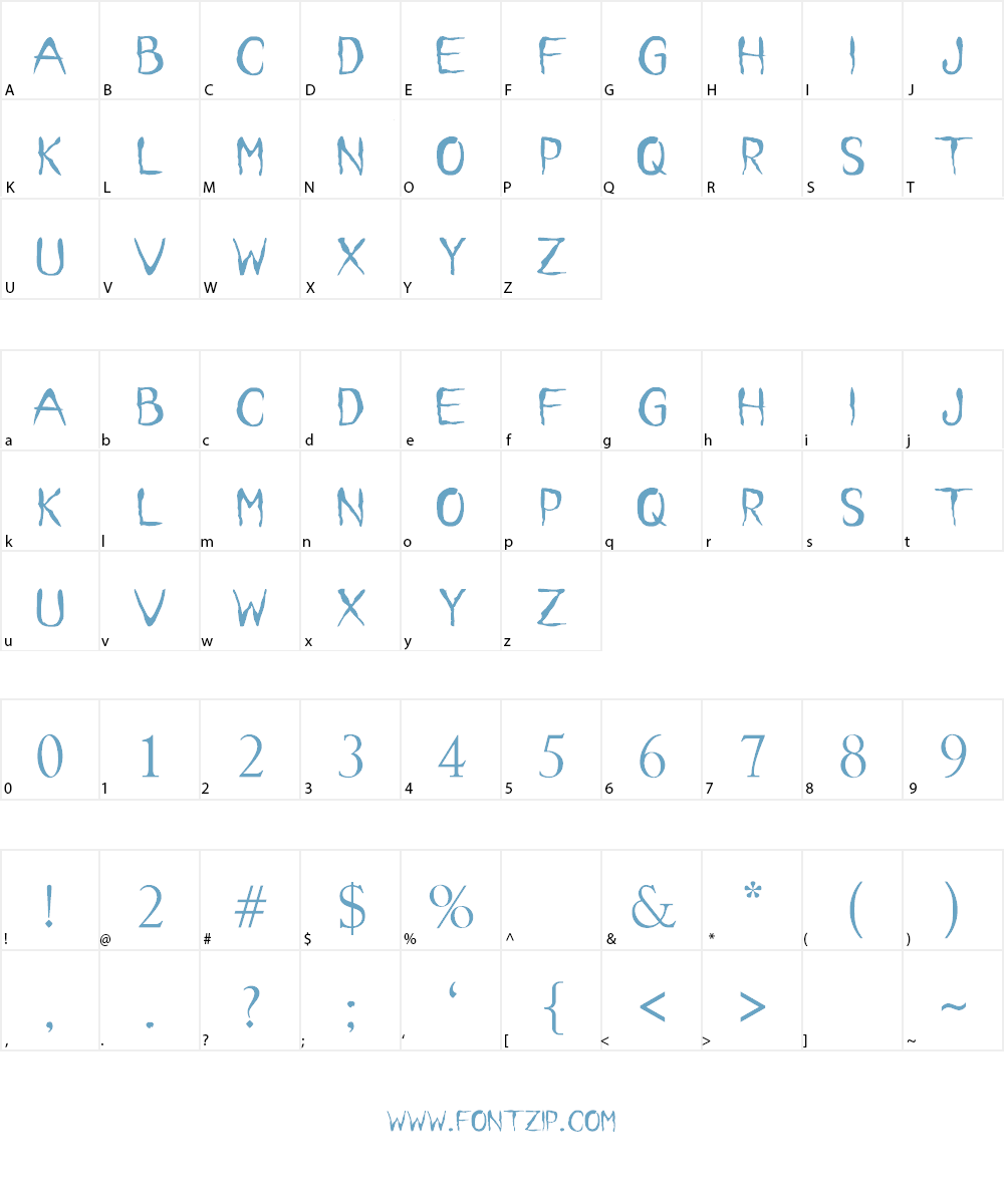 it font Font Character